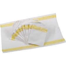 Cloths, Glass, Linen Union, Yellow, 10 Pack