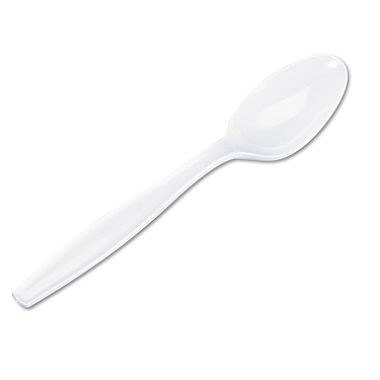 Catering, Cutlery, Plastic, Teaspoon, White, 1000