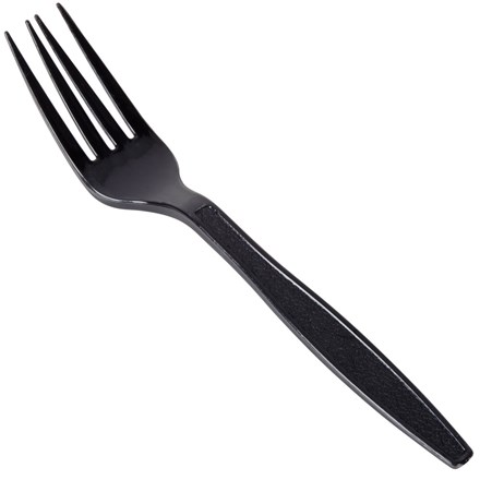 Catering, Cutlery, Plastic, Forks, Black, 1000
