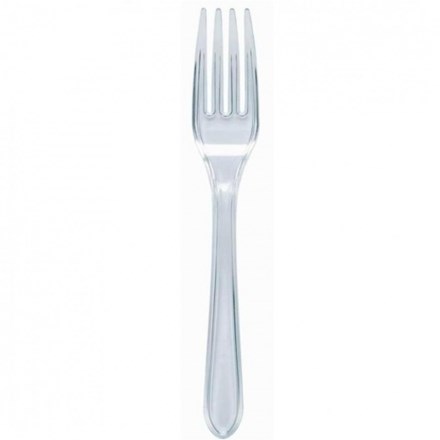 Catering, Cutlery, Plastic, Forks, Clear, 1000