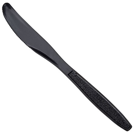 Catering, Cutlery, Plastic, Knives, Black, 1000