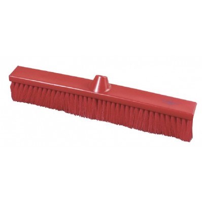 Brush, Hygiene, Sweeping Broom, Soft, Red, 500mm x 75mm