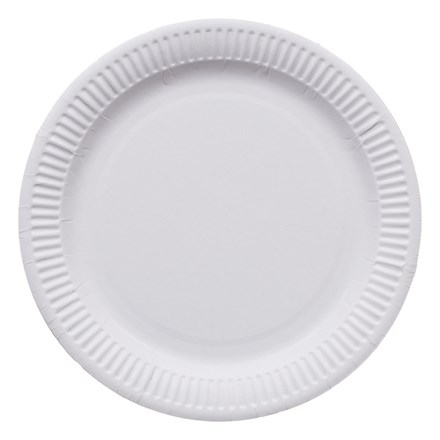 Catering, Plates, 6", Paper, White, 100
