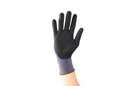 Gloves, Flex Ultra, Nylon, Nitrile Foam Dipped, Black, 12 Pairs Per Pack