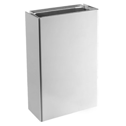 Bin, Wall Mounted, S/Steel, Large, 460 x 350 x 150mm