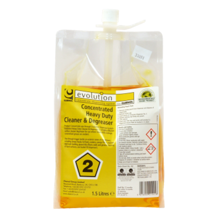 Degreaser, Cleenol, EV2 H/D Cleaner & Degreaser, 2x1.5ltr