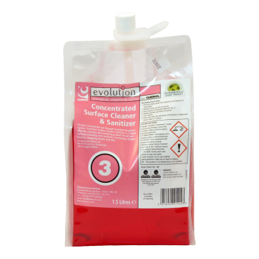 Sanitiser, Cleenol, EV3 Surface Cleaner & Sanitiser, 2x1.5l