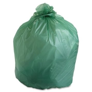 Refuse Sacks, Green, 18x29x38, 200 Bags