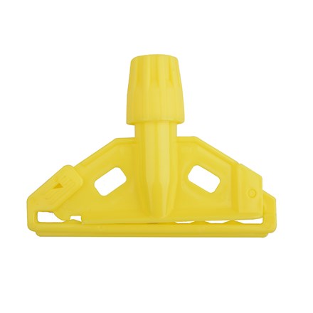 Handle, Kentucky Mop Holder, Alu/Plastic Clip, Yellow