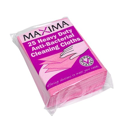 Cloths, Lavette Maxima, Red, Pack 25
