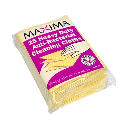 Cloths, Lavette Maxima, Yellow, Pack 25