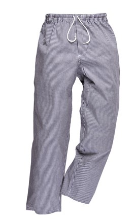 Catering Wear, Baggy Trousers, Sml Chk Blue,