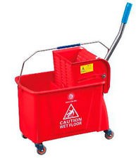 Bucket, Kentucky, Mop/Wringer, Red, 31 Ltr