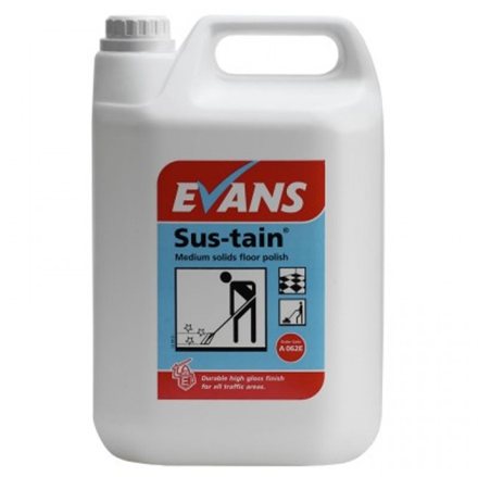 Floor Polish, Evans Sustain, 5Ltr