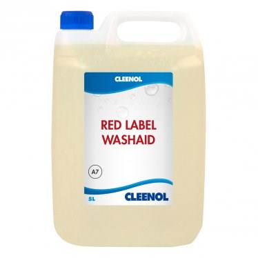 Dishwash Liquid, Cleenol, Red Label, Washaid, 5Ltr