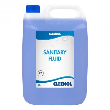 Sanitary Fluid, (Formaldehyde Free), Cleenol, Pine, 5Ltr