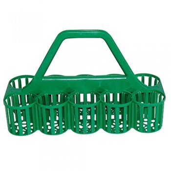 Glass Collectors Basket, Green