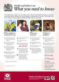 Sign, Health & Safety Law Poster, 495 x 415mm