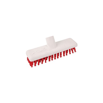 Brush, Hygiene, Deck Scrub, Abbey, Red