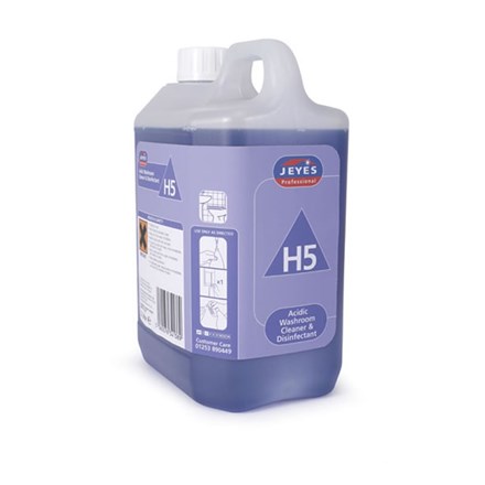 Washroom Cleaner, Jeyes, H5, Disinfectant, Conc. 2x2 Ltr