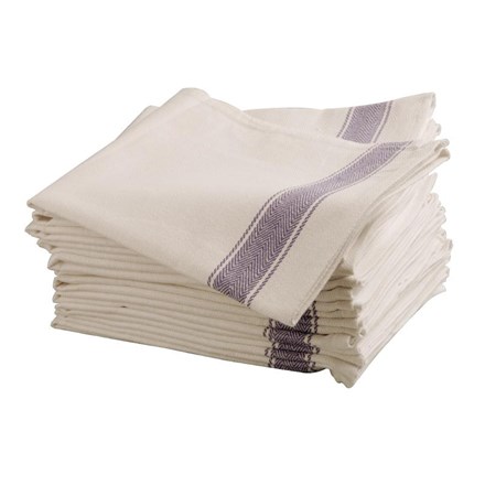 Towel, Tea, Cotton, Heavy, Blue, 30x20"