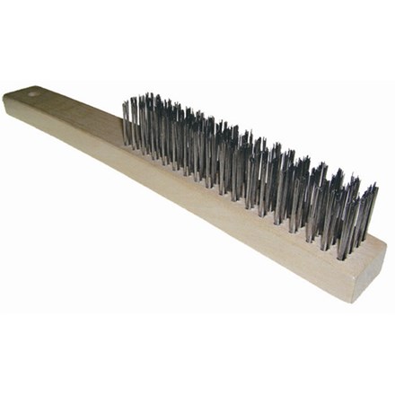 Brush, Wire, Steel, 4 Row