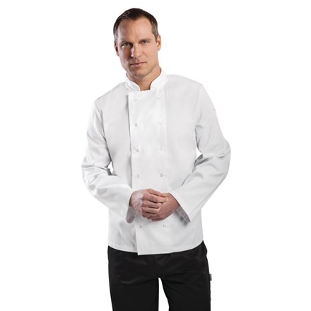 Catering Wear, Chefs Jacket, Vegas, Long Sleeve, White, Sml