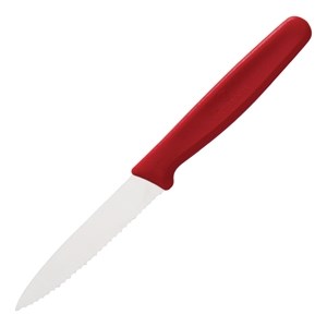 Knife, Victorinox, Parer, 7.5cm/3", Red