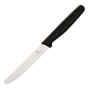 Knife, Victorinox, Tomato, 11cm/4.5", Black