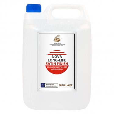 Floor Polish, Nova, Longlife Satin, 5Ltr