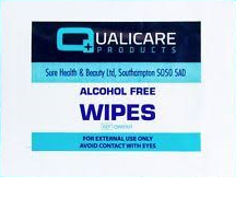 First Aid, Alcohol Free/Antiseptic Wipes Box of 100