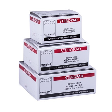 First Aid, Dressing, Steropad Low Adherent, 7.5cm Sq, 25