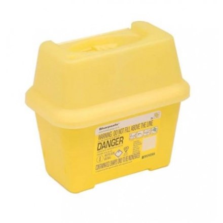 Sharps Disposal Container, 2Ltr