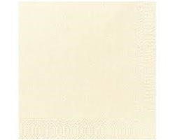 Napkins, Duni, 40cm, 2Ply, Buttermilk, 2000
