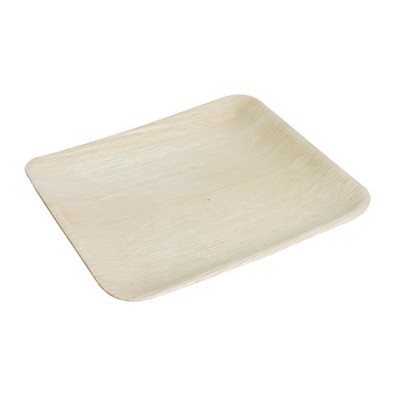 Fiesta Palm Leaf Plate Square 250mm, 100