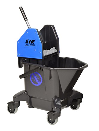 Bucket, Mop/Wringer Unit, SYR Ebony, 20 Litre, Blue