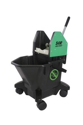 Bucket, Mop/Wringer Unit, SYR Ebony, 20 Litre, Green
