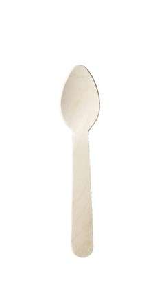 Catering, Cutlery, Wood Teaspoons, 110mm, 1000