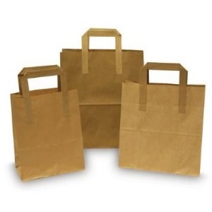 Bags, Takeaway, Kraft, SOS, Carriers, Med., 8.5x13x10", 250