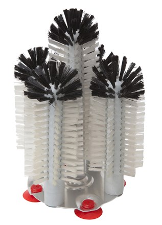 Glass Washer & 5 Brushes, Extended Central Brush