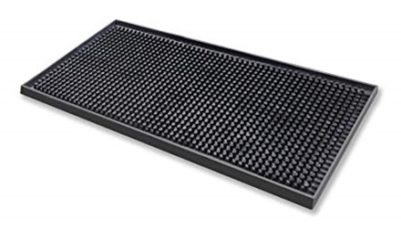 Bar Supp, Bar Mat, Rubber, 450mm x 300mm, Black