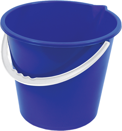Bucket, Plastic, Value, Blue, 10 Ltr