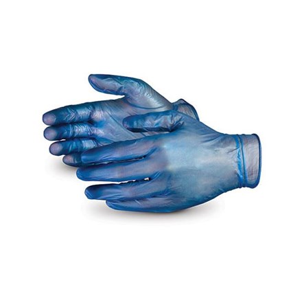 Gloves, Vinyl, Blue, P/F, 100 Gloves