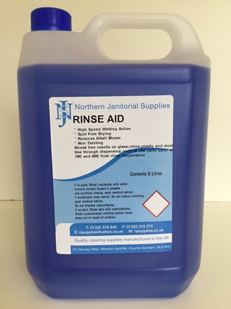 Dishwash Liquid, NJS, Rinseaid, 5Ltr