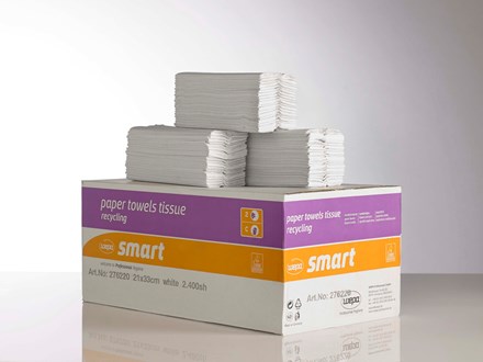 Handtowels, V-Fold, 2Ply White, 3200 Sheet