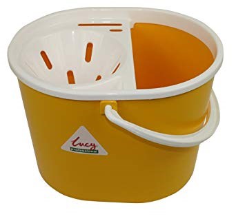 Bucket, Mop, Plastic, Lucy, Oval, Yellow