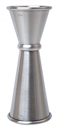Bar Supp. Jigger Measure, Mezclar, 25/50ml, S/S