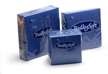 Napkins, BulkySoft, 33cm, 2Ply, 8Fold, Dark Blue, 2000