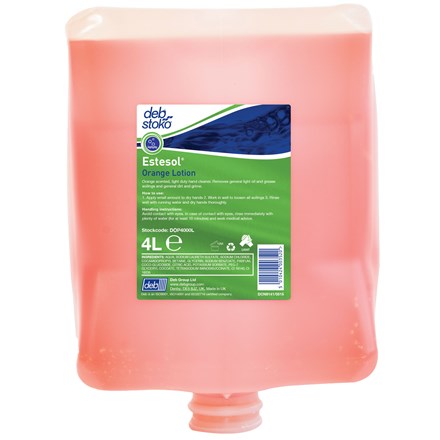 Soap, Hand, DEB Stoko Estesol Orange Lotion , 4 x 4 Ltr