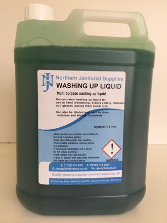 Washing Up Liquid, NJS, 5Ltr